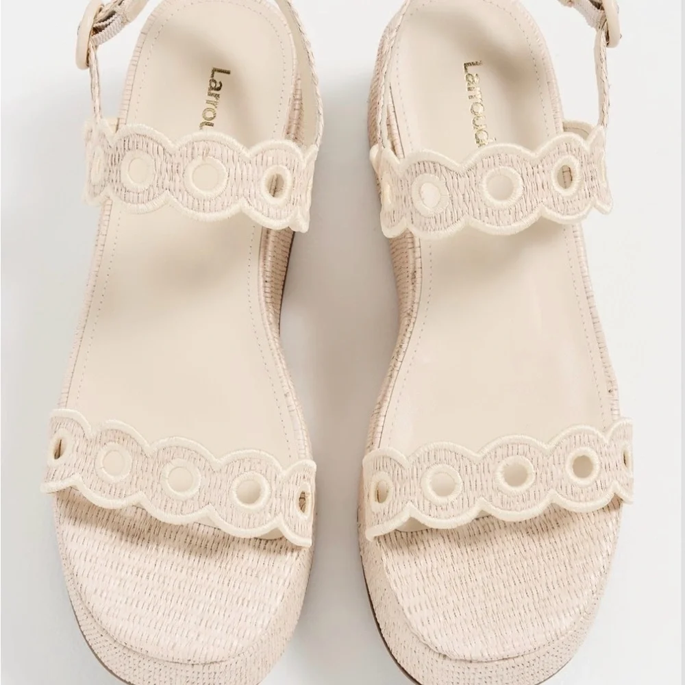 Larroudé
Florence Broderie Flatforms Platform Sandals size 10 NWOT - Picture 5 of 5